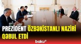 Prezident Özbəkistanın investisiya, sənaye və ticarət nazirini qəbul etdi