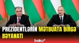 Azərbaycan və Tacikistan prezidentləri mətbuata bəyanatlarla çıxış etdi