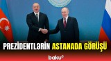 Putin və İlham Əliyev Astanada | Görüşdən ilk görüntülər