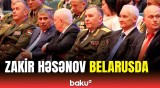 Müdafiə Naziri Belarusda hərbçilərimizin paradını izlədi | Mərasimdən görüntülər