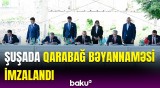 Şuşada TDT-nin qeyri-rəsmi Zirvə Görüşünün Qarabağ Bəyannaməsinin imzalanması mərasimi