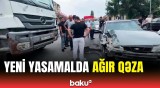 Yeni Yasamalda dəhşətli yol qəzası | Hadisə yerindən görüntülər