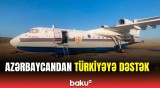 Amfibiya təyyarəmiz Türkiyədə yanğınlarla mübarizəni davam etdirir