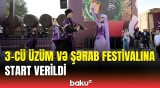 Şamaxının Meysəri kəndində 3-cü Üzüm və Şərab Festivalı keçirilir