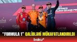 Bakıda keçirilən "Formula 1" üzrə Azərbaycan Qran-prisinin qalibi mükafatlandırılıb