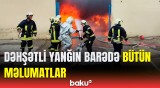 Bakının 8 Noyabr prospektində baş verən güclü yanğından ən son görüntülər