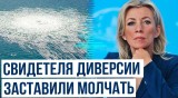 Мария Захарова о свидетеле присутствия американских кораблей в районе подрыва «Северных потоков»