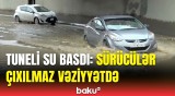 Bakıda güclü yağış fəsadlar törətdi | Sürücülər şikayətləndi