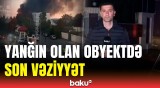 Babək prospektində obyekt yanır | FHN hadisə yerində