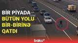 Bakıda piyada zəncirvari qəzaya səbəb oldu | Anbaan görüntülər