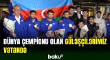 Dünya çempionu olan yunan-roma güləşçilərimiz vətənə qayıdıb