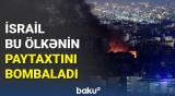 İsrail Ordusundan güclü aviazərbələr | Atəş altındakı şəhərdən görüntülər yayıldı