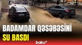 Bakının Badamdar qəsəbəsini su basdı | Hadisə yerindən görüntülər