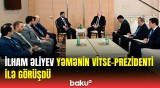 İlham Əliyev və Yəmənin vitse-prezidenti bir arada | Görüşdən görünütülər