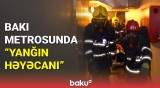 “Zərərçəkmişlər”ə təcili yardım göstərildi | Bakı metrosundan görüntülər