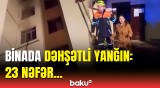 Xırdalanda binanı alov bürüdü | FHN hərəkətə keçdi