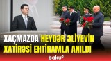 Xaçmazda qurum nümayəndələri Ulu Öndər Heydər Əliyevin xatirəsini yad etdi