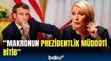 Marin Le Pendən Fransa Prezidentinə atmaca | Makron siyasətçi olaraq…