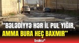 Binəqədidə yollar asfalt üzünə həsrət qalıb | Sakinlər çətin vəziyyətdə