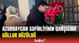 Təyyarə qəzasında həlak olanlar belə yad edildi | Qazaxıstandan görüntülər