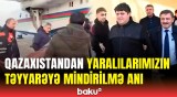 Aktau xəstəxanasından soydaşlarımız təxliyə edildi | Anbaan görüntülər