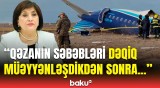 Sahibə Qafarova AZAL təyyarəsinin qəzası ilə bağlı araşdırmalardan danışdı