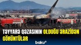 Cənubi Koreyadakı təyyarə qəzasının yeni görüntüləri