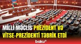 Milli Məclis İlham Əliyev və Mehriban Əliyevaya məktub ünvanladı