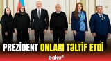 Prezident qəzada həlak olan ekipaj üzvlərinin medal və ordenlərini ailə üzvlərinə təqdim etdi