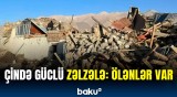 Çində fövqəladə vəziyyət | Zəlzələ sakinləri dağıntı altında qoydu