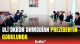 Prezident İranın Milli Təhlükəsizlik üzrə Ali Şurasının katibini qəbul etdi