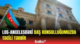 Əməkdaşlar təxliyə edildi | XİN-dən Los-Ancelesdəki hadisə barədə təcili məlumat