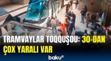 Fransanın Strasburqdakı dəmir yolu vağzalında iki tramvay toqquşdu