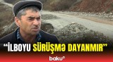 Yol bərbad vəziyyətdədir | Şamaxıda torpaq sürüşməsi sakinləri narahat edir