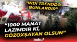 "220 manat idi, bu il düşüb" | Yeni il bəzəklərinin qiymətləri necədir? - Baku TV