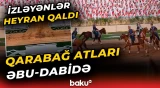 Qarabağ atları, milli musiqimiz və rəqslərimiz Əbu-Dabidə tamaşaçıları valeh etdi  - Baku TV