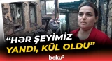 Biləsuvarda dördotaqlı ev yandı | Ev sahibləri fəryad etdi - Baku TV