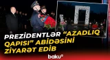 Azərbaycan və Slovakiya prezidentləri "Azadlıq Qapısı" abidəsini ziyarət ediblər - Baku TV