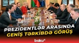 İlham Əliyevin Slovakiya Prezidenti ilə geniş tərkibdə görüşü olub - Baku TV