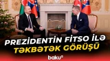 İlham Əliyevin Slovakiyanın Baş naziri ilə təkbətək görüşündən görüntülər - Baku TV