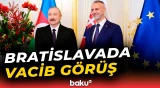 İlham Əliyevin Slovakiya Milli Şurasının sədri ilə təkbətək və geniş tərkibdə görüşləri olub