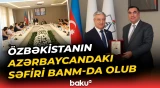 Bahrom Aşrafxanov BANM-da təhsil alan özbək tələbələrlə görüşüb - Baku TV