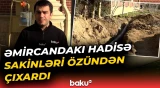 Əmircanda su borusu partladı, içməli su küçəyə axdı | Ərazidə son durum - Baku TV