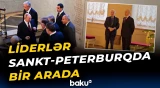 Putin MDB liderlərini Ermitajda gəzdirdi | Sankt-Peterburqdan görüntülər - Baku TV