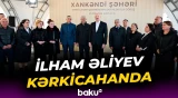 Prezident İlham Əliyev Kərkicahanda sakinlərlə bir arada - Baku TV