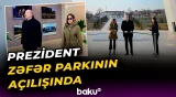 İlham Əliyev Xankəndidə Zəfər parkının açılışında iştirak etdi - Baku TV