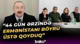 Bir qarış torpaq qaytarmaq fikrində deyildilər, biz onları məcbur etdik | İlham Əliyev - Baku TV