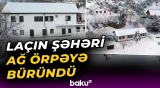 Laçın şəhərindən möhtəşəm qar mənzərəsi - Baku TV
