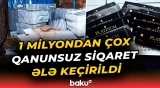 Ölkəyə külli miqdarda siqaretin gətirilməsinin qarşısı alındı - Baku TV