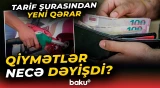 Tarif Şurası bir sıra məhsul və xidmətlər üzrə yeni qiymətlər müəyyənləşdirdi - Baku TV